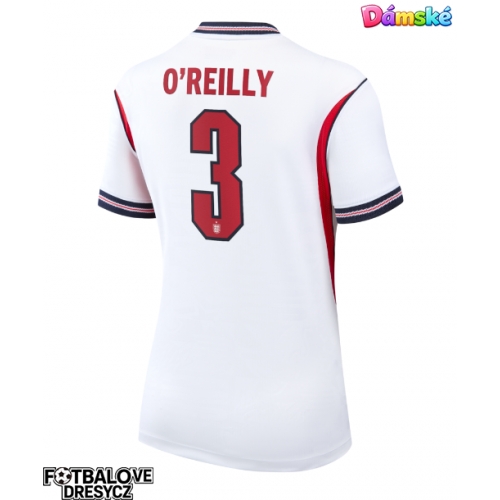 Anglie Nico O'Reilly #3 Dámské Domácí Dres MS 2026 Krátký Rukáv Anglie Nico O'Reilly #3 Dámské Domácí Dres MS 2026 Krátký Rukáv